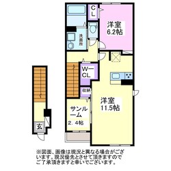 サン　ヴェール　小林　Aの物件間取画像